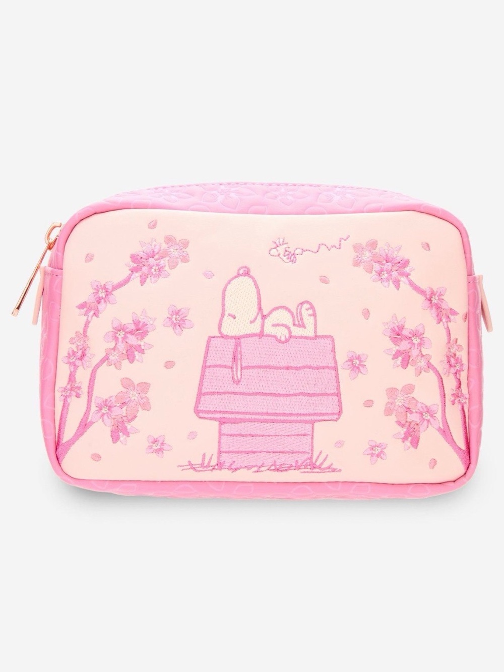 New Loungefly Peanuts Snoopy Cherry Blossom Cosmetic Bag
